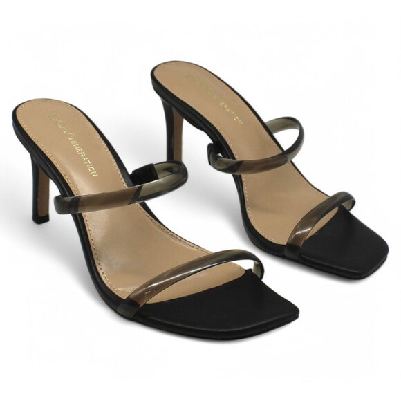 Salin Womens Double Band Open Toe Slide Sandals - Picture 1 of 7